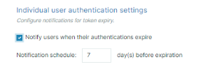 Individual user authentication